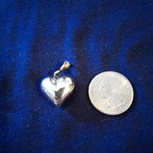 Silver heart pendant